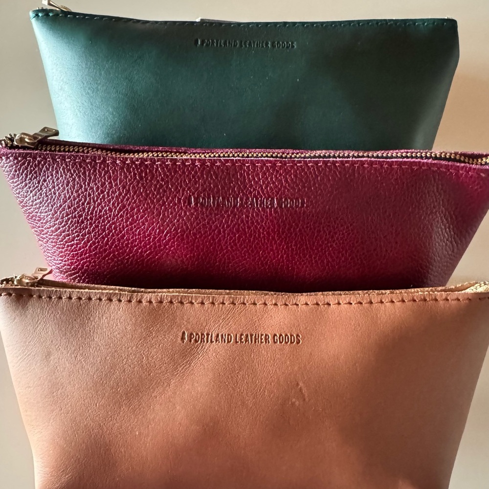 Portland Leather Utility Bag Lot Caribbean, Orchid, Sunkissed